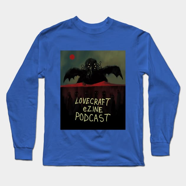 Lovecraft eZine Podcast - by Trevor Henderson Long Sleeve T-Shirt by Lovecraft eZine